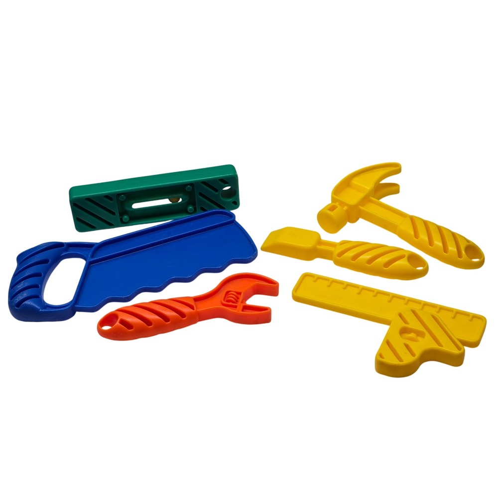 Little Tikes Child Work Bench Tools Set Hammer Level Wrench‎ Saw Pretend Play